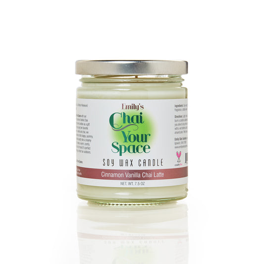 Chai Your Space Candles - Cinnamon Vanilla Chai Latte (7.5 oz.)