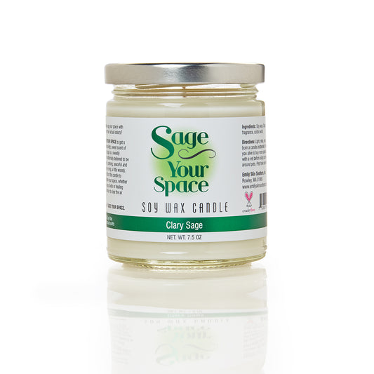 Sage Your Space Candles - Clary Sage (7.5 oz.)