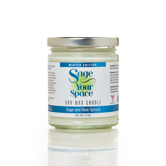 Sage Your Space Candles - Sage and Blue Spruce (7.5 oz.)