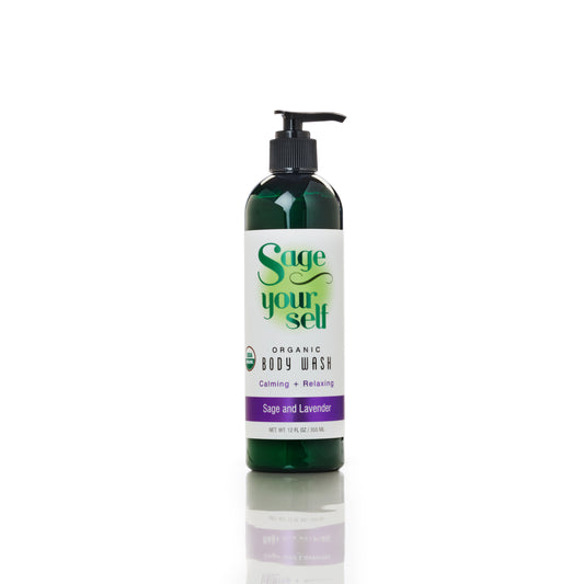 Sage Your Self Organic Body Wash: Sage and Lavender (12 oz.)
