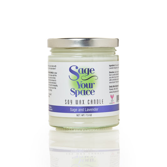 Sage Your Space Candles - Sage and Lavender (7.5 oz.)