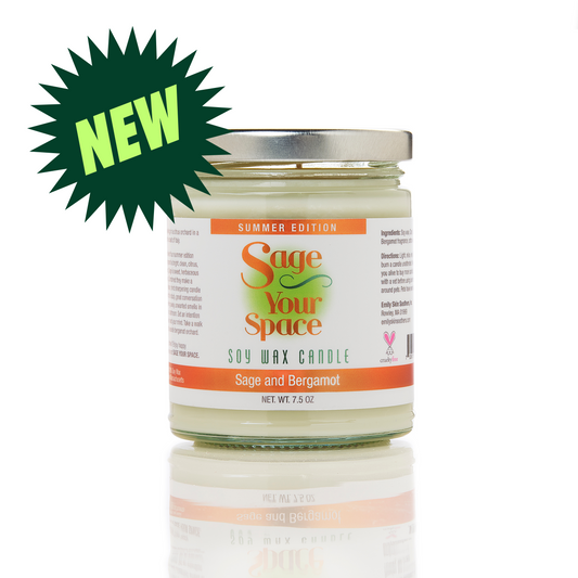 Sage Your Space Candles - Sage and Bergamot (7.5 oz.)